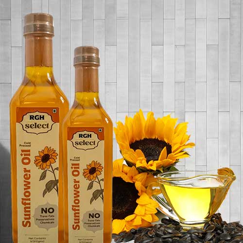 Cold Pressed Sunflower Oil ( Wood Pressed )